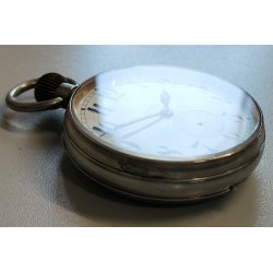GRANDE ANTICO OROLOGIO TASCA 8 days EPOCA '900 OLD POCKET WATCH taschino ø 65 mm