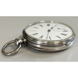 ANTICO OROLOGIO TASCA ARGENTO epoca 800 TASCHINO Old Pocket Watch CARICA CHIAVE