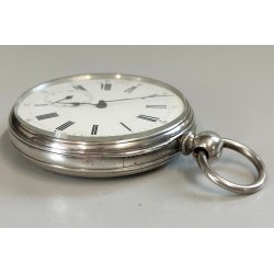 ANTICO OROLOGIO TASCA ARGENTO epoca 800 TASCHINO Old Pocket Watch CARICA CHIAVE