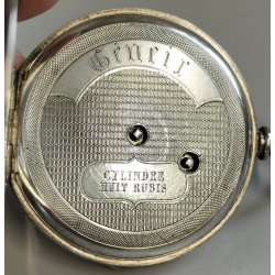 ANTICO OROLOGIO TASCA ARGENTO epoca 800 TASCHINO Old Pocket Watch CARICA CHIAVE