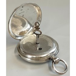 ANTICO OROLOGIO TASCA ARGENTO epoca 800 TASCHINO Old Pocket Watch CARICA CHIAVE