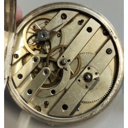 ANTICO OROLOGIO TASCA ARGENTO epoca 800 TASCHINO Old Pocket Watch CARICA CHIAVE