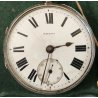 ANTICO OROLOGIO TASCA ARGENTO Inglese XIX sec. DECORO LIBERTY Movimento a Catena