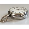 ANTICO OROLOGIO TASCA ARGENTO Inglese XIX sec. DECORO LIBERTY Movimento a Catena