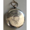 ANTICO OROLOGIO TASCA ARGENTO Inglese XIX sec. DECORO LIBERTY Movimento a Catena
