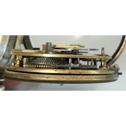 ANTICO OROLOGIO TASCA ARGENTO Inglese XIX sec. DECORO LIBERTY Movimento a Catena