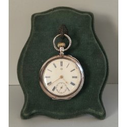 ANTICO OROLOGIO TASCA ARGENTO 800 epoca 900 TASCHINO Old Pocket Watch MONTRE