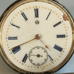 ANTICO OROLOGIO TASCA ARGENTO 800 epoca 900 TASCHINO Old Pocket Watch MONTRE
