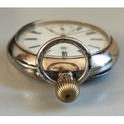 ANTICO OROLOGIO TASCA ARGENTO 800 epoca 900 TASCHINO Old Pocket Watch MONTRE