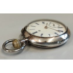 ANTICO OROLOGIO TASCA ARGENTO 800 epoca 900 TASCHINO Old Pocket Watch MONTRE