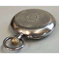 ANTICO OROLOGIO TASCA ARGENTO 800 epoca 900 TASCHINO Old Pocket Watch MONTRE