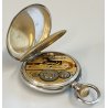 ANTICO OROLOGIO TASCA ARGENTO 800 epoca 900 TASCHINO Old Pocket Watch MONTRE