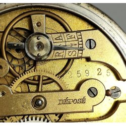 ANTICO OROLOGIO TASCA ARGENTO 800 epoca 900 TASCHINO Old Pocket Watch MONTRE