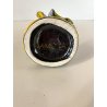 SCULTURA CERAMICA VINTAGE CANE SEDUTO STILIZZATO FIRMATA Verzolini ANNI '70