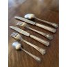 SERVIZIO POSATE VINTAGE Sambonet Mod. "210" PER 12 pers. BAULETTO LEGNO ART DECò