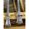 SERVIZIO POSATE VINTAGE Sambonet Mod. "210" PER 12 pers. BAULETTO LEGNO ART DECò