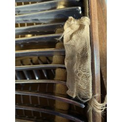 SERVIZIO POSATE VINTAGE Sambonet Mod. "210" PER 12 pers. BAULETTO LEGNO ART DECò