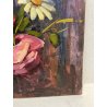 ANTICO QUADRO DIPINTO OLIO TELA FIORI NATURA MORTA PINO PESSINA DA CASTANEDO 900