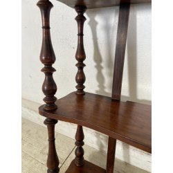 ANTICA PICCOLA ETAGERE DA MURO legno NOCE EPOCA '800 libreria ALZATA mensole