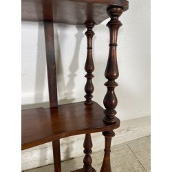 ANTICA PICCOLA ETAGERE DA MURO legno NOCE EPOCA '800 libreria ALZATA mensole