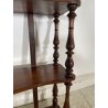 ANTICA PICCOLA ETAGERE DA MURO legno NOCE EPOCA '800 libreria ALZATA mensole