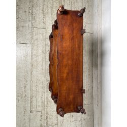 ANTICA PICCOLA ETAGERE DA MURO legno NOCE EPOCA '800 libreria ALZATA mensole