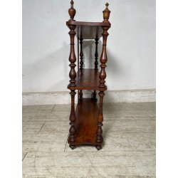 ANTICA PICCOLA ETAGERE DA MURO legno NOCE EPOCA '800 libreria ALZATA mensole