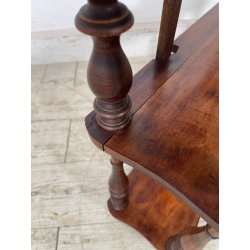 ANTICA PICCOLA ETAGERE DA MURO legno NOCE EPOCA '800 libreria ALZATA mensole