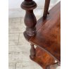 ANTICA PICCOLA ETAGERE DA MURO legno NOCE EPOCA '800 libreria ALZATA mensole