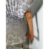 ANTICA COPPIA POLTRONE decò TESSUTO FLOREALE ANNI 40 SEDIA SALOTTO LEGNO STOFFA