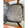 ANTICA COPPIA POLTRONE decò TESSUTO FLOREALE ANNI 40 SEDIA SALOTTO LEGNO STOFFA