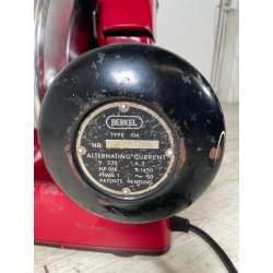 ANTICA RARA AFFETTATRICE BERKEL 114 ROSSA ANNI 50 FUNZIONANTE ORIGINALE D'EPOCA