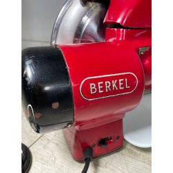ANTICA RARA AFFETTATRICE BERKEL 114 ROSSA ANNI 50 FUNZIONANTE ORIGINALE D'EPOCA