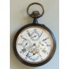 ANTICO OROLOGIO TASCA Goliat '800 Triplo Calendario Fasi lunari OLD POCKET WATCH