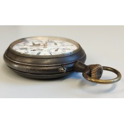ANTICO OROLOGIO TASCA Goliat '800 Triplo Calendario Fasi lunari OLD POCKET WATCH