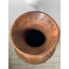 GRANDE VASO LIBERTY H 120 CM TERRACOTTA ANFORA DECORO FENICOTTERI AIRONI ANNI 30