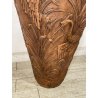 GRANDE VASO LIBERTY H 120 CM TERRACOTTA ANFORA DECORO FENICOTTERI AIRONI ANNI 30