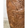 GRANDE VASO LIBERTY H 120 CM TERRACOTTA ANFORA DECORO FENICOTTERI AIRONI ANNI 30