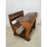 ANTICO PICCOLO BANCHETTO DA SCUOLA ASILO IN LEGNO EPOCA '900 CALAMAIO BANCO