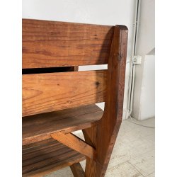 ANTICO PICCOLO BANCHETTO DA SCUOLA ASILO IN LEGNO EPOCA '900 CALAMAIO BANCO