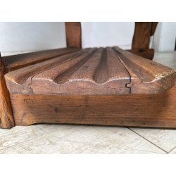 ANTICO PICCOLO BANCHETTO DA SCUOLA ASILO IN LEGNO EPOCA '900 CALAMAIO BANCO