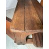 ANTICO PICCOLO BANCHETTO DA SCUOLA ASILO IN LEGNO EPOCA '900 CALAMAIO BANCO