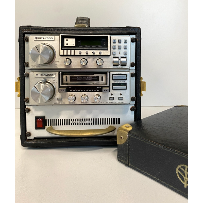 RARO IMPIANTO AUTORADIO COMPONENTI HiFi Kenwood HOME & CAR SYSTEM 4 VINTAGE '80s
