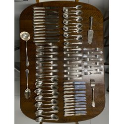 SERVIZIO POSATE 12 Pers. F.lli Calderoni MOD Impero METALLO ARGENTATO 100-30 '50