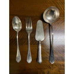 SERVIZIO POSATE 12 Pers. F.lli Calderoni MOD Impero METALLO ARGENTATO 100-30 '50