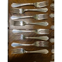 SERVIZIO POSATE 12 Pers. F.lli Calderoni MOD Impero METALLO ARGENTATO 100-30 '50