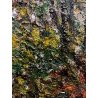 DIPINTO OLIO V. Quigliati La Marna in Autunno PAESAGGIO POST-IMPRESSIONISTA '900