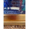 DIPINTO OLIO Verdiano Quigliati "Rue de Lap" VEDUTA PARIGI DIVISIONISTA '70