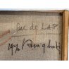 DIPINTO OLIO Verdiano Quigliati "Rue de Lap" VEDUTA PARIGI DIVISIONISTA '70