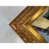 DIPINTO OLIO Verdiano Quigliati "Rue de Lap" VEDUTA PARIGI DIVISIONISTA '70